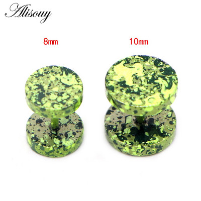 Alisouy 2 komada, nove naušnice, modni nakit, ženski piercing s šipkom za uši, punk muške naušnice, piercing s nitnama u 10 boja