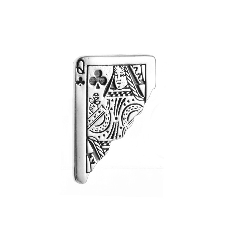 Loominguline mängukaart King Poker K Silt Vask Kõrvarõngad Mehed Naised Punk Isiksus Postitus Labidid Trend Ehted Kingitus