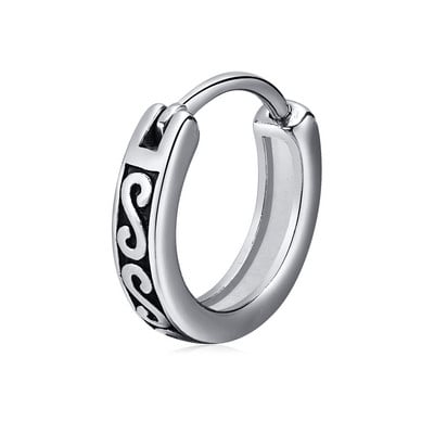 Meeste rõngastega kõrvarõngad, uued gooti mustad Infinity S tekstuuriga huggies, väikesed minimalistlikud roostevabast terasest kõrvarõngad, kingitused talle ehted