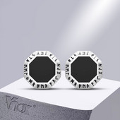 Ανδρικά τριγωνικά σκουλαρίκια Vnox Octagon, Ανοξείδωτα σκουλαρίκια Viking Rune Almut Stud, Γεωμετρικά κοσμήματα αυτιών