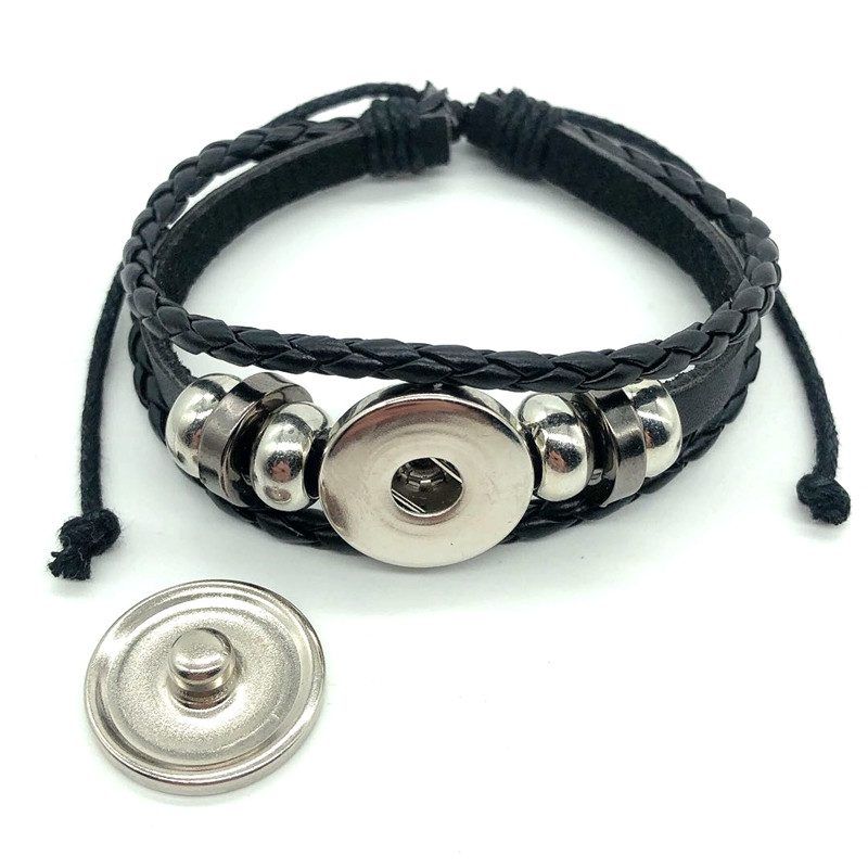 Vrhunska kožna narukvica Courier Justice Balance Badge Staklena kožna narukvica s kupolom Najbolji dar za muškarce