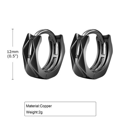 Mprainbow Geometric Hoop naušnice, Rock Punks nepravilne okrugle naušnice, šarm nakit za muškarce i dječake