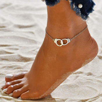 Νέα μόδα Χρυσό χρώμα Χειροπέδες Παραλία Γυναικεία Μοντέρνα Πόδια Κοσμήματα Ελευθερία Γράμματα Πόδι Βραχιόλι Δώρο για Κορίτσι