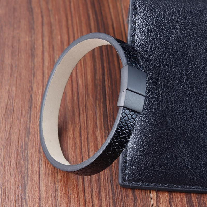 Jiayiqi punk-maomustriga nahast käevõrud hiphopi must käevõru meestele, roostevabast terasest magnet, lahe meeste ehe käevõru