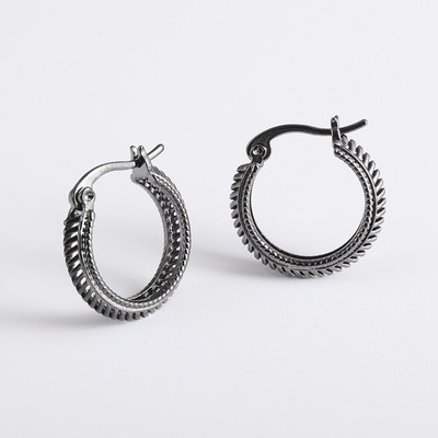 Vintage gotičke naušnice s krunom od cirkonija za muškarce, žene, modni rock party za noć vještica, darovi za maturalnu večer, nakit