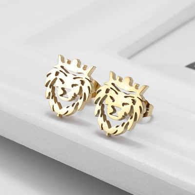 Vintage gotičke naušnice s krunom od cirkonija za muškarce, žene, modni rock party za noć vještica, darovi za maturalnu večer, nakit