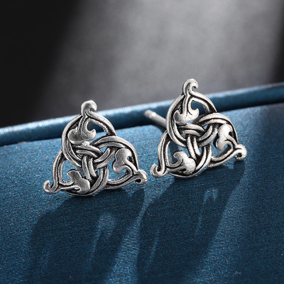 Vintage gotičke naušnice s krunom od cirkonija za muškarce, žene, modni rock party za noć vještica, darovi za maturalnu večer, nakit