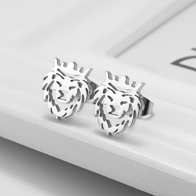 Vintage gotičke naušnice s krunom od cirkonija za muškarce, žene, modni rock party za noć vještica, darovi za maturalnu večer, nakit