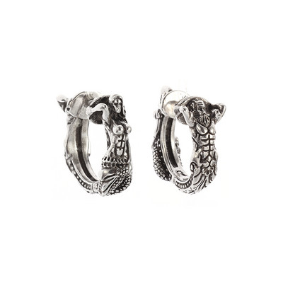 Vintage gotičke naušnice s krunom od cirkonija za muškarce, žene, modni rock party za noć vještica, darovi za maturalnu večer, nakit