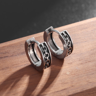 Vintage gotičke naušnice s krunom od cirkonija za muškarce, žene, modni rock party za noć vještica, darovi za maturalnu večer, nakit