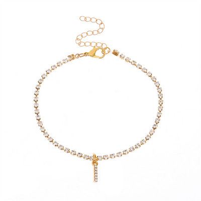 Tiny Crysta Letter jalavõrud Naistele Tähestik Kuuba Link Keti Jalatarvikud Mood Suvised Rannaehted Kingitused