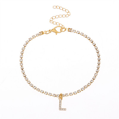 Tiny Crysta Letter jalavõrud Naistele Tähestik Kuuba Link Keti Jalatarvikud Mood Suvised Rannaehted Kingitused