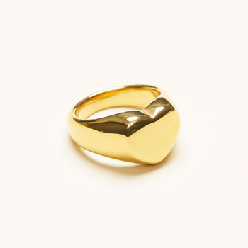 Романтичен пръстен от неръждаема стомана за жена Подарък за рожден ден във формата на сърце Сватбени пръстени Луксозни качествени бижута Дропшиппинг на едро