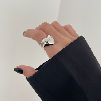 2023 New Trend Rings Δαχτυλίδια από ανοξείδωτο ατσάλι για γυναίκες Χρυσό χρώμα Κοίλο φαρδύ δαχτυλίδι Γυναικεία ανδρικά κοσμήματα για πάρτι
