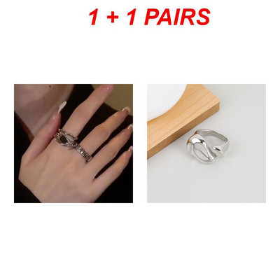 2023. aasta uued trendsõrmused roostevabast terasest sõrmused naistele kullavärvi õõnsad laiad sõrmused, meeste peo-sõrmeehted, aksessuaarid