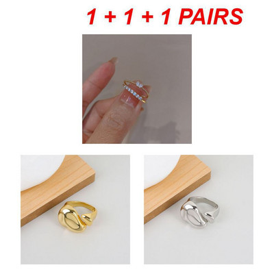 2023. aasta uued trendsõrmused roostevabast terasest sõrmused naistele kullavärvi õõnsad laiad sõrmused, meeste peo-sõrmeehted, aksessuaarid