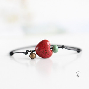 Δημιουργική μόδα χειροποίητα κεραμικά ποδήλατα καρδιά μικρά κοσμήματα εθνικά ανταλλακτικά ανέμου δωρεάν αποστολή #1322