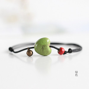 Δημιουργική μόδα χειροποίητα κεραμικά ποδήλατα καρδιά μικρά κοσμήματα εθνικά ανταλλακτικά ανέμου δωρεάν αποστολή #1322