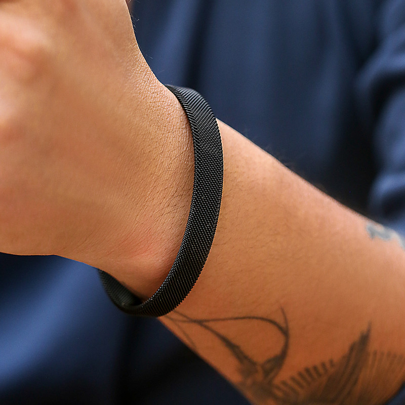 Purui Punk roostevabast terasest kullavärvi võrkkett-manseti käevõru meestele, lihtsad käevõrud, moeehted, tänavapoisid 2024