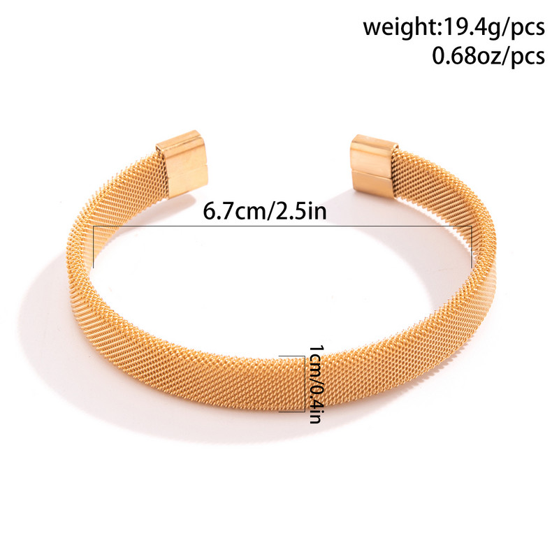 Purui Punk roostevabast terasest kullavärvi võrkkett-manseti käevõru meestele, lihtsad käevõrud, moeehted, tänavapoisid 2024