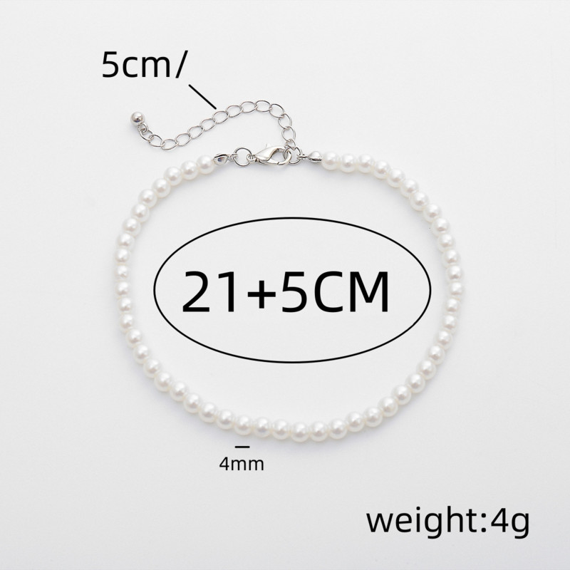 Moe imitatsioon pärli pahkluu naistele Tornozeleira käevõru Rand Barefoot sandaal Tobillera kett jala ehted suvine igapäevane kingitus