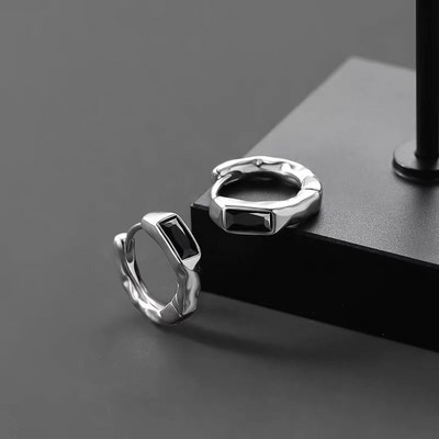 Γοτθικό ασημί χρώμα με αγκάθια κρίκοι σκουλαρίκια για γυναίκες άντρες έφηβοι Πολυτελή Νέα μόδα μοντέρνα κοσμήματα αισθητικής αξεσουάρ για πάρτι