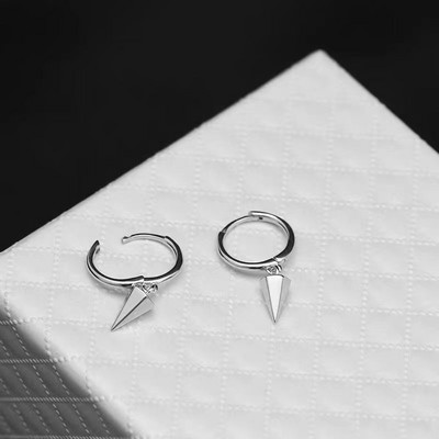 Γοτθικό ασημί χρώμα με αγκάθια κρίκοι σκουλαρίκια για γυναίκες άντρες έφηβοι Πολυτελή Νέα μόδα μοντέρνα κοσμήματα αισθητικής αξεσουάρ για πάρτι