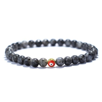 Minimalistlik meeste kivist käevõru Gooti kurjade silmadega käevõru 6 mm väikeste helmestega käevõru Türgi ehted meeste käte aksessuaarid Pulseira