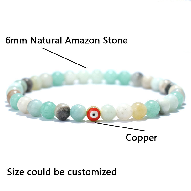 Minimalistlik meeste kivist käevõru Gooti kurjade silmadega käevõru 6 mm väikeste helmestega käevõru Türgi ehted meeste käte aksessuaarid Pulseira