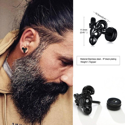 Meeste kääridega kõrvarõngad, juuksuri õmbleja kõrvarõngad, roostevabast terasest õmblev juuksuri kingitus, kinnikeeratavad kõrvatropid