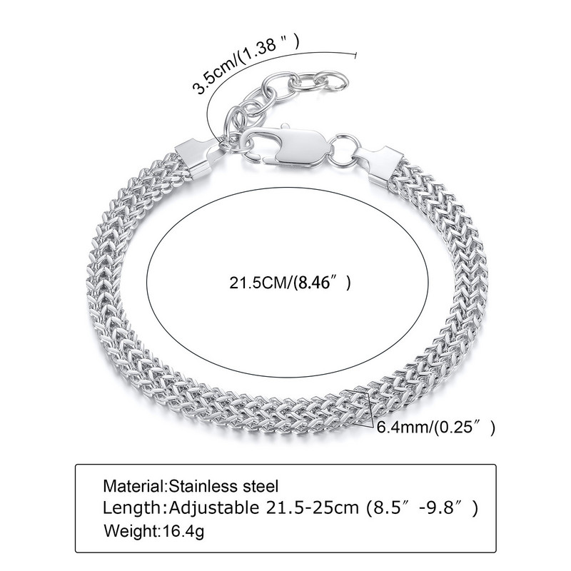 Mprainbow meeste kahekordse kalasaba ketiga käevõrud, veekindlad roostevabast terasest nisu lingi käepael, sünnipäevapeokingid