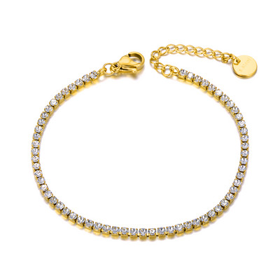 Lokaer Sparkling CZ Crystal Charm Gležnjače za žene Djevojke od nehrđajućeg čelika karika Bohemia Beach Foot Gležnjače nakit A19029