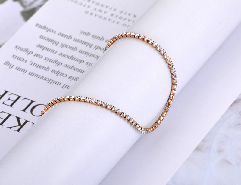 Lokaer Sparkling CZ Crystal Charm Gležnjače za žene Djevojke od nehrđajućeg čelika karika Bohemia Beach Foot Gležnjače nakit A19029