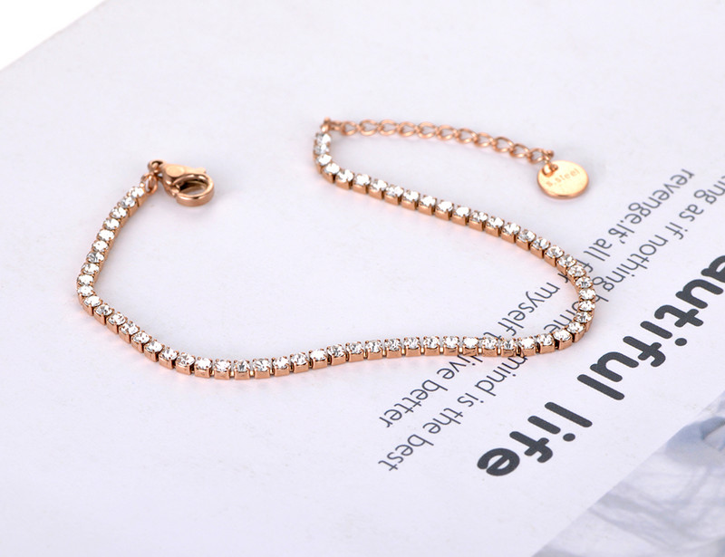 Lokaer Sparkling CZ Crystal Charm Gležnjače za žene Djevojke od nehrđajućeg čelika karika Bohemia Beach Foot Gležnjače nakit A19029