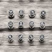 Trend 12 Constellation Barbell Stud Kõrvarõngas Meeste Naiste Mood Hantlitega Kõrvarõngad Tänavamood Korea väljaanne Kõrvaehted Kingitus