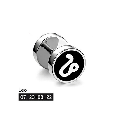 Trend 12 Constellation Barbell Stud Kõrvarõngas Meeste Naiste Mood Hantlitega Kõrvarõngad Tänavamood Korea väljaanne Kõrvaehted Kingitus