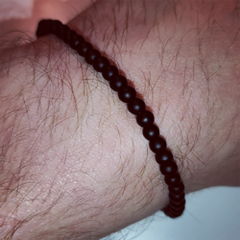 Minimalistlik 4/6/8/10/12 mm oonüksist kivist käevõru meeste matt helmestega käevõru kingitus mehele jooga käevõru tarvikud Pulseras Homme