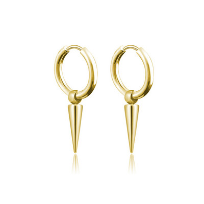 Akmens konusa kulonu stīpas auskari sievietēm vīriešiem nerūsējošā tērauda ģeometriski skrimšļi viens auskars hiphopa pīrsings rotaslietas