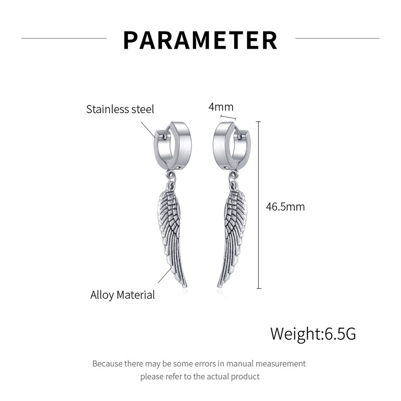 Mood Wings roostevabast terasest kõrvarõngad meestele Naiste sünnipäevaehted