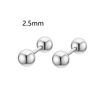 1 paar roostevabast terasest kõrvarõngad väikesed kuulkruvid Väikesed kõrvarõngad kõrva luu küünte huule augustamine keha ehe kingitus