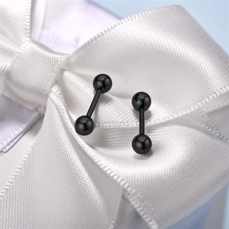 1 paar roostevabast terasest kõrvarõngad väikesed kuulkruvid Väikesed kõrvarõngad kõrva luu küünte huule augustamine keha ehe kingitus