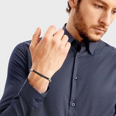 Mprainbow stiilsed nahast köieketiga käevõrud, musta värvi PU trossivõru roostevabast terasest keti käepaelaga, vabaaja meeste ehted