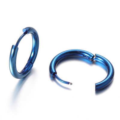 1 paar Diameetriga 8-20 mm kõrgpoleeritud sileda ümmarguse lukuga kõrvarõngas meestele/naistele Meditsiinilised allergiavastased roostevabast terasest popehted