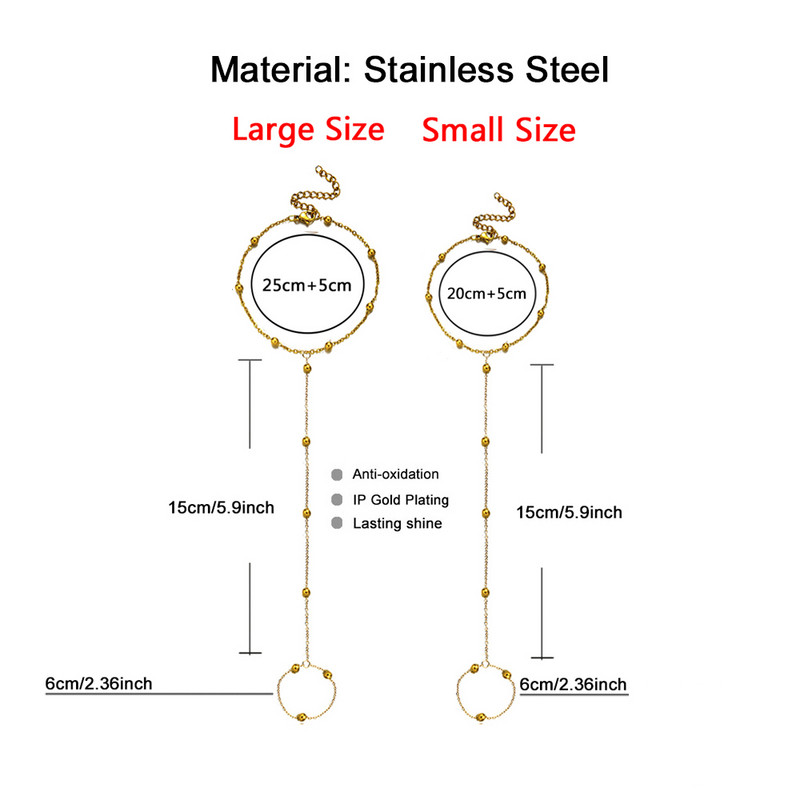 MinaMaMa Νέο στυλ Απλό ανοξείδωτο ατσάλι με αλυσίδα για δάχτυλα ποδιών ξυπόλυτα ποδαράκια για γυναίκες με αλυσίδα ποδιών Κοσμήματα ποδιών παραλίας