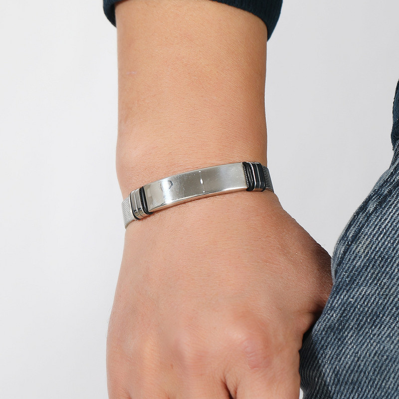 Uus meeste roostevabast terasest käevõru käevõru Hiphop reguleeritav käevõru vaba aja aksessuaarid kingitus talle Punk-käevõru Pulseira Hombre