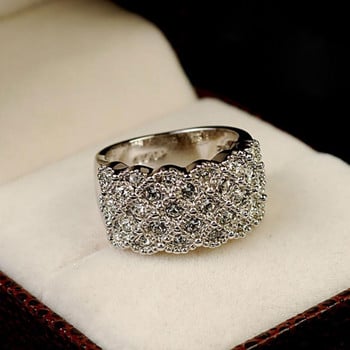 Πολυτελές γυναικείο ένθετο δαχτυλίδι δαχτυλίδι αρραβώνων Δώρο κοσμήματος
