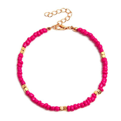 1db Kreatív bohém stílusú női bokalánc állítható divatos kézzel készített strand boka karkötő gyöngyös bokalánc ékszer kiegészítők