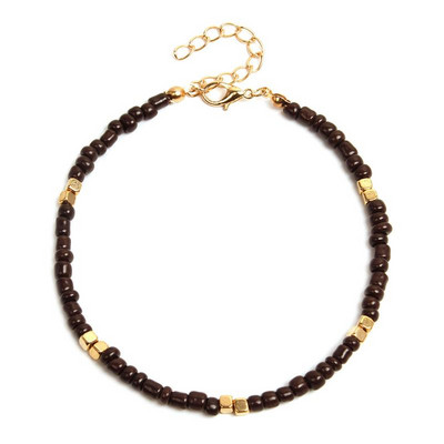 1db Kreatív bohém stílusú női bokalánc állítható divatos kézzel készített strand boka karkötő gyöngyös bokalánc ékszer kiegészítők