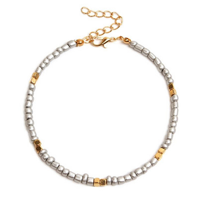 1db Kreatív bohém stílusú női bokalánc állítható divatos kézzel készített strand boka karkötő gyöngyös bokalánc ékszer kiegészítők