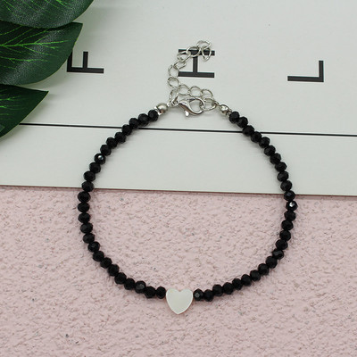 Sieviešu krelles Potītes Vasara Jauna Mīlestība Sirds Šarms Stikls Kristāla Kāju Ķēde Potīšu Rokassprādze Pludmalē Bohēmijas Mazas Rotaslietas